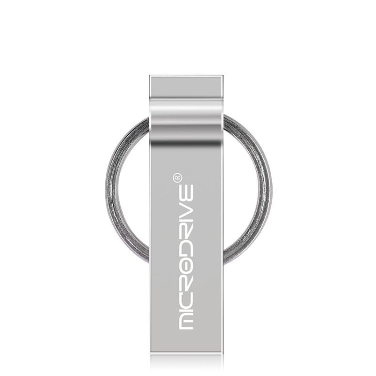 MicroDrive 4GB USB 2.0 Metal Keychain U Disk (Grey) - USB Flash Drives by MicroDrive | Online Shopping South Africa | PMC TechLife